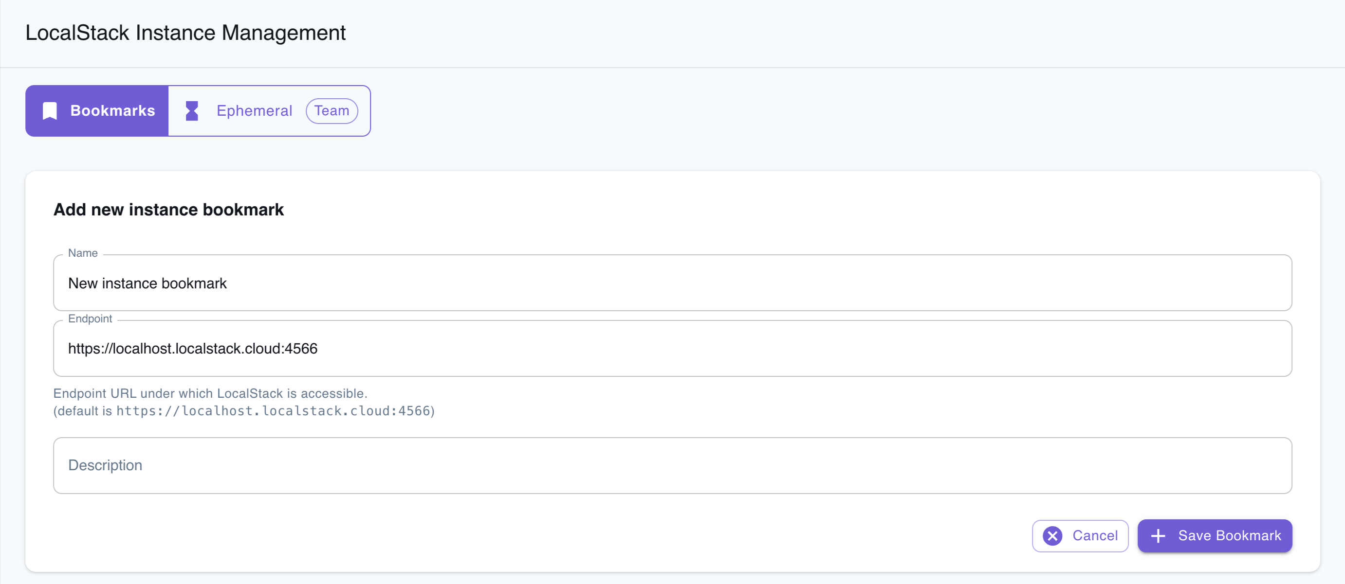 Instance Bookmark